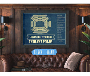 Cutler West Indianapolis Colts Lucas Oil Stadium Blueprint - Vintage Football Print