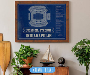 Cutler West Indianapolis Colts Lucas Oil Stadium Team Color - Vintage Football Print