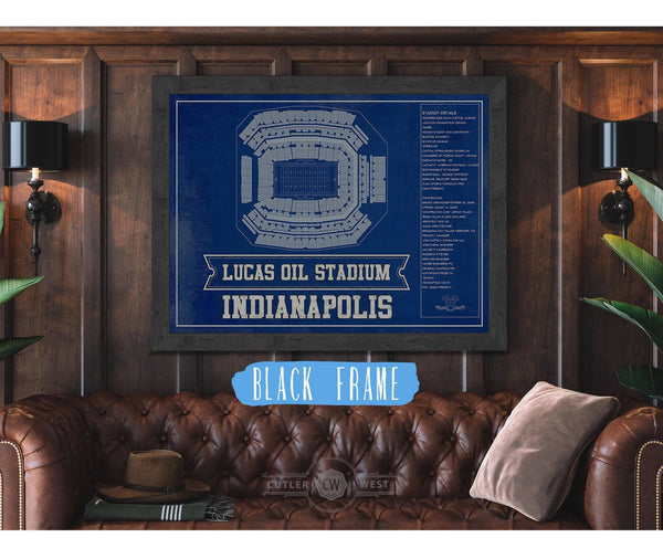 Cutler West Indianapolis Colts Lucas Oil Stadium Team Color - Vintage Football Print