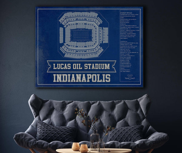 Cutler West Indianapolis Colts Lucas Oil Stadium Team Color - Vintage Football Print