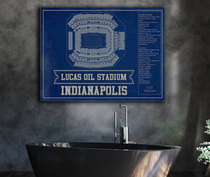 Cutler West Indianapolis Colts Lucas Oil Stadium Team Color - Vintage Football Print