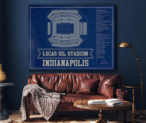 Cutler West Indianapolis Colts Lucas Oil Stadium Team Color - Vintage Football Print