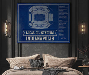 Cutler West Indianapolis Colts Lucas Oil Stadium Team Color - Vintage Football Print