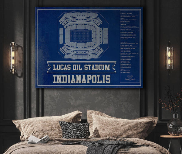 Cutler West Indianapolis Colts Lucas Oil Stadium Team Color - Vintage Football Print