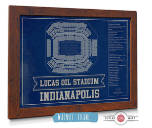 Cutler West Indianapolis Colts Lucas Oil Stadium Team Color - Vintage Football Print