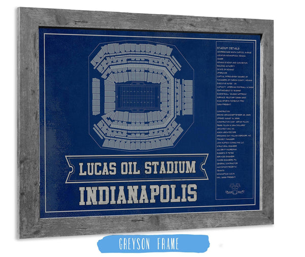 Cutler West Indianapolis Colts Lucas Oil Stadium Team Color - Vintage Football Print