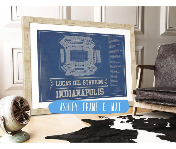 Cutler West Indianapolis Colts Lucas Oil Stadium Team Color - Vintage Football Print