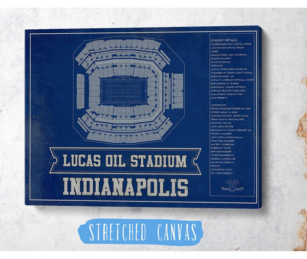 Cutler West Indianapolis Colts Lucas Oil Stadium Team Color - Vintage Football Print