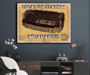 Cutler West Indianapolis Colts Lucas Oil Stadium Vintage Football Print