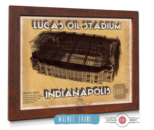 Cutler West Indianapolis Colts Lucas Oil Stadium Vintage Football Print