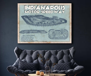 Cutler West Indianapolis Motor Speedway Blueprint NASCAR Race Track Print