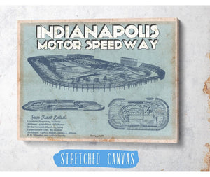 Cutler West Indianapolis Motor Speedway Blueprint NASCAR Race Track Print