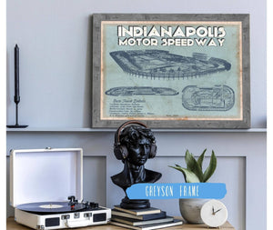 Cutler West Indianapolis Motor Speedway Blueprint NASCAR Race Track Print