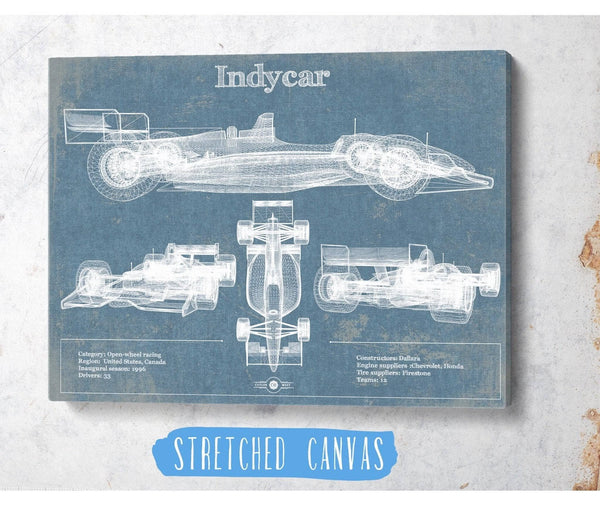 Cutler West Indycar Racing Blueprint Vintage Auto Print