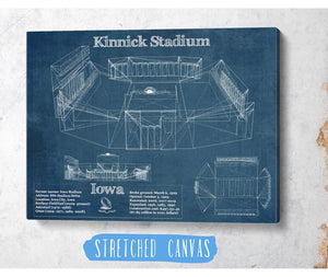 Cutler West Iowa Hawkeyes football Kinnick Stadium Blueprint Art Print