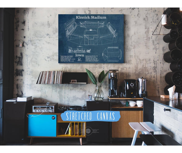 Cutler West Iowa Hawkeyes football Kinnick Stadium Blueprint Art Print