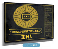 Cutler West Basketball Collection Carver–Hawkeye Arena Iowa Men's And Women's Basketball Team Vintage Print