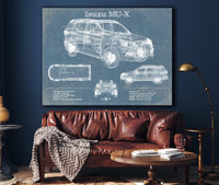 Cutler West Isuzu MU-X Vintage Blueprint Auto Print