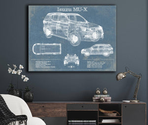 Cutler West Isuzu MU-X Vintage Blueprint Auto Print