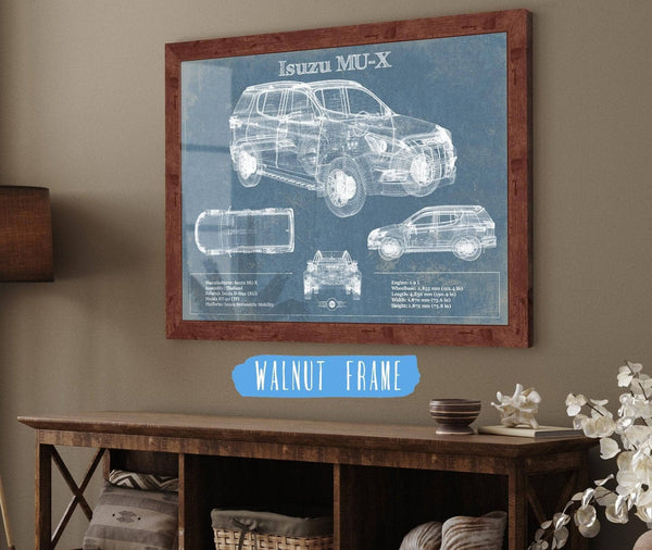 Cutler West Isuzu MU-X Vintage Blueprint Auto Print