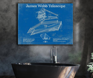 Cutler West James Webb Telescope Blueprint Wall Art