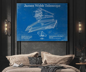 Cutler West James Webb Telescope Blueprint Wall Art