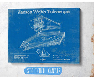 Cutler West James Webb Telescope Blueprint Wall Art