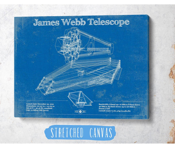 Cutler West James Webb Telescope Blueprint Wall Art