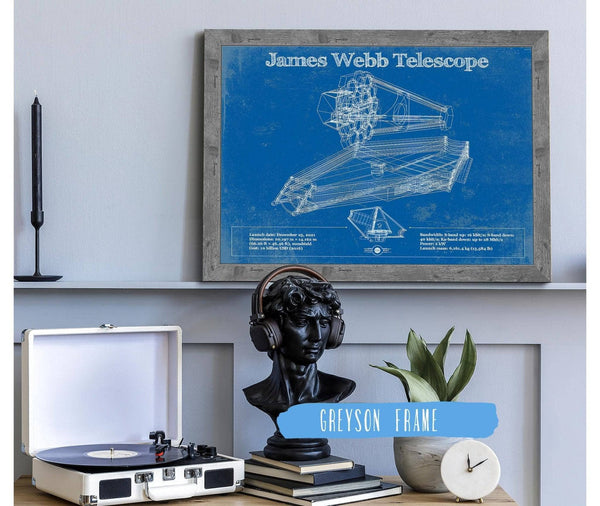 Cutler West James Webb Telescope Blueprint Wall Art