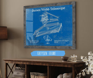 Cutler West James Webb Telescope Blueprint Wall Art