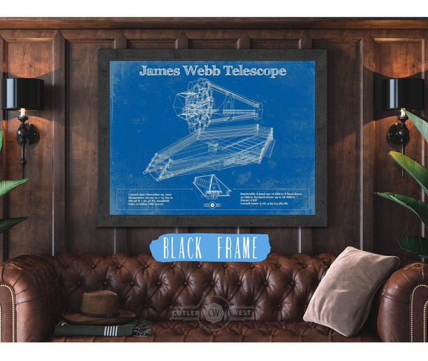 Cutler West James Webb Telescope Blueprint Wall Art