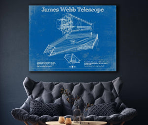 Cutler West James Webb Telescope Blueprint Wall Art