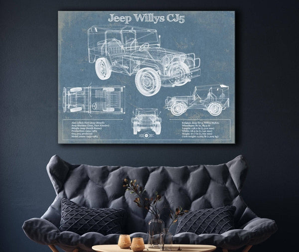 Cutler West Jeep Willys CJ5 Army Truck Original Patent Print