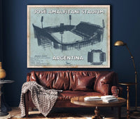Cutler West Argentina Rugby - Vintage JosÃ© Amalfitani Stadium Print