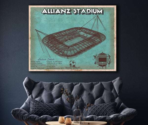 Cutler West Juventus Football Club Allianz Stadium Stadium Soccer Team Color Print
