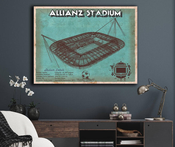 Cutler West Juventus Football Club Allianz Stadium Stadium Soccer Team Color Print