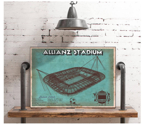 Cutler West Juventus Football Club Allianz Stadium Stadium Soccer Team Color Print