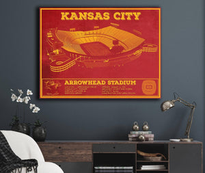 Cutler West Kansas City Chiefs Arrowhead Stadium Vintage Football Art Print