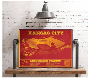 Cutler West Kansas City Chiefs Arrowhead Stadium Vintage Football Art Print