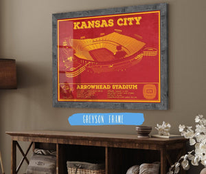 Cutler West Kansas City Chiefs Arrowhead Stadium Vintage Football Art Print