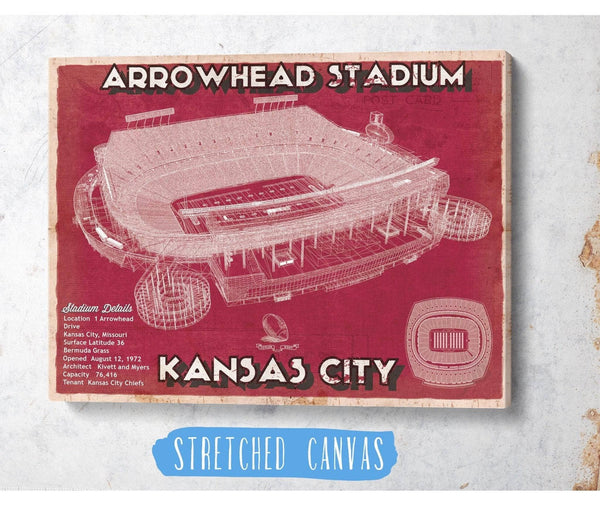 Cutler West Kansas City Chiefs Arrowhead Stadium Vintage Football Print