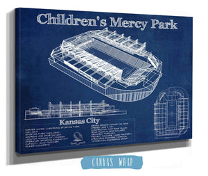 Cutler West Kansas City Children's Mercy Park Vintage Soccer MLS Print