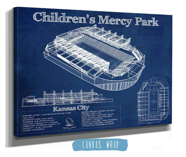 Cutler West Kansas City Children's Mercy Park Vintage Soccer MLS Print