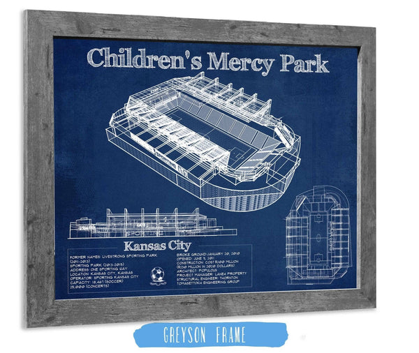 Cutler West Kansas City Children's Mercy Park Vintage Soccer MLS Print