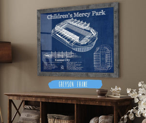 Cutler West Kansas City Children's Mercy Park Vintage Soccer MLS Print