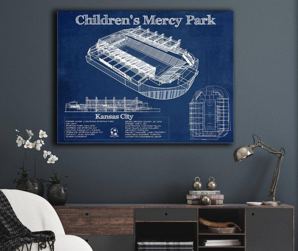 Cutler West Kansas City Children's Mercy Park Vintage Soccer MLS Print