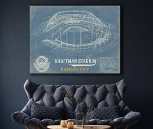 Cutler West Kansas City Royals Kauffman Stadium Vintage Baseball Print