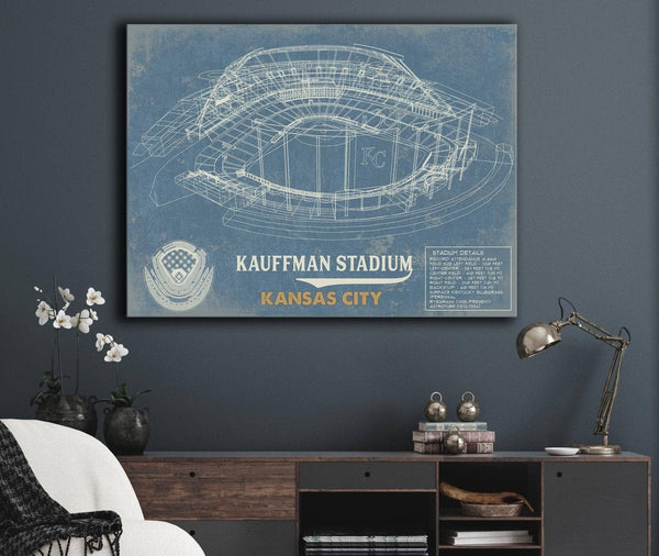 Cutler West Kansas City Royals Kauffman Stadium Vintage Baseball Print