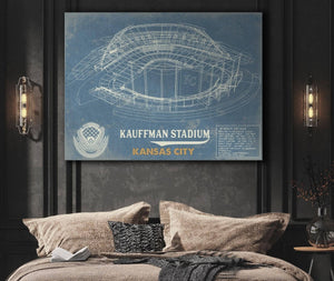 Cutler West Kansas City Royals Kauffman Stadium Vintage Baseball Print