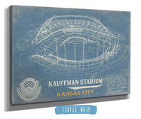 Cutler West Baseball Collection Kansas City Royals Kauffman Stadium Vintage Baseball Print